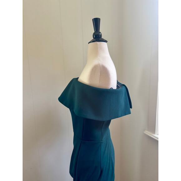 BHLDN Delice Off-The-Shoulder Dress Size 2 Jade Green - Picture 7 of 9